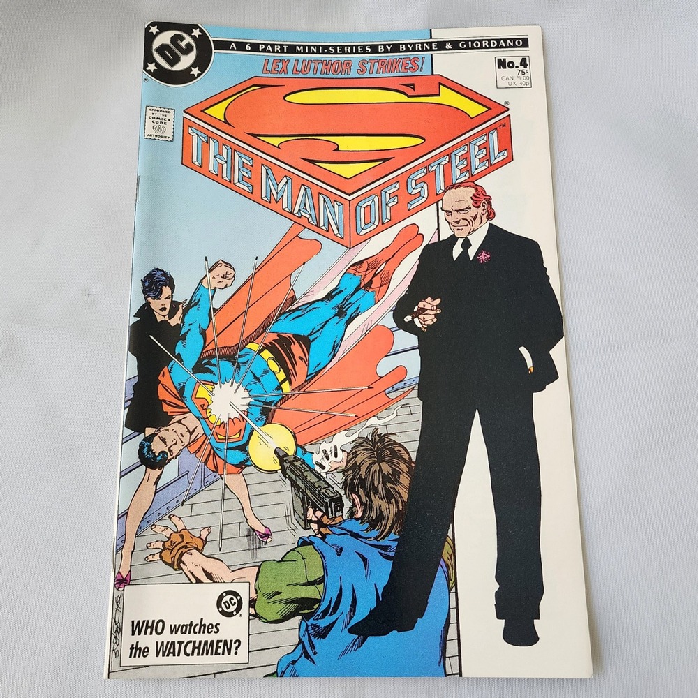 DC Superman The Man of Steel #4 Comic Book Lex Luthor Strikes Who Watches FN